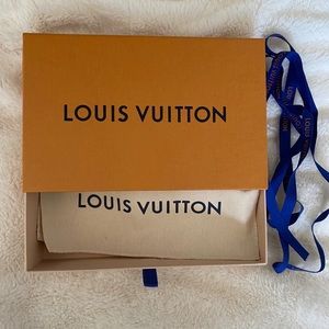 Louis Vuitton Wallet Box, Dust Bag, Ribbon